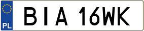 Truck License Plate